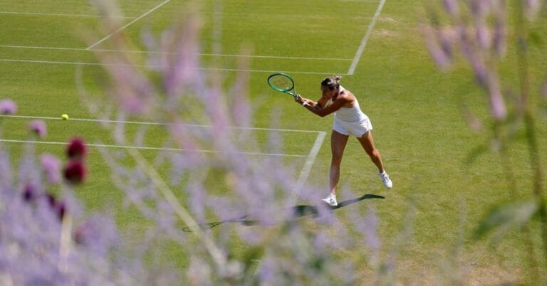 Séance d'entraînement d'Aryna Sabalenka au All England Club en pleine protestation à Wimbledon