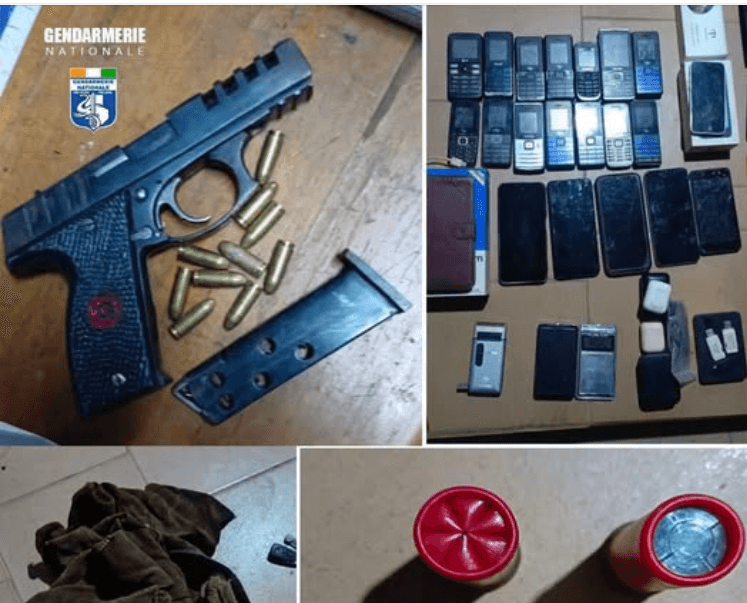 Procédure pénale en cours au tribunal de Boundiali après la saisie d'un pistolet automatique.