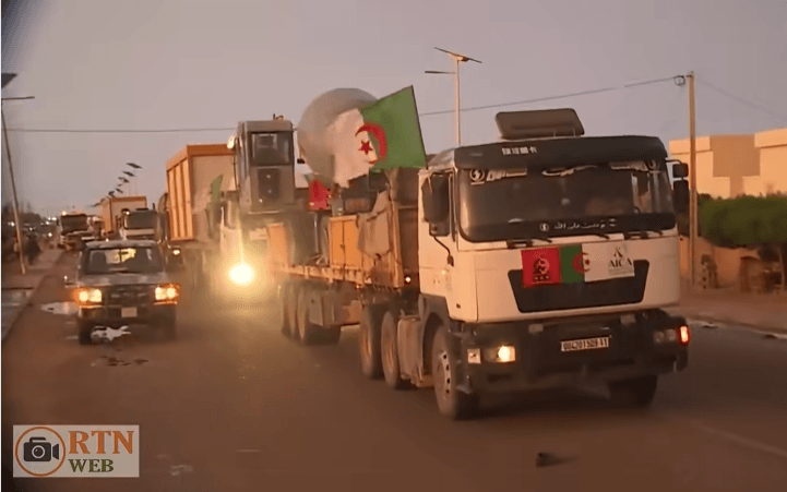 Arrivée du matériel de construction algérien dans la région d'Agadez pour les nouveaux centres.