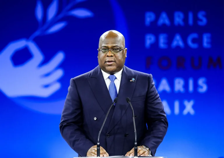 Le président Félix Tshisekedi lors d'un discours officiel sur l'avenir politique en RDC.