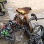 Incendie Radio nationale catholique ayant détruit la régie technique à Yopougon