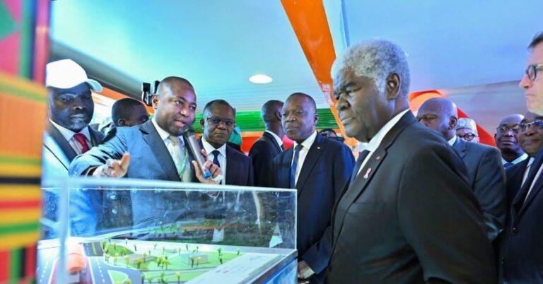 BRT Yopougon-Bingerville avec les travaux du chantier à Abidjan