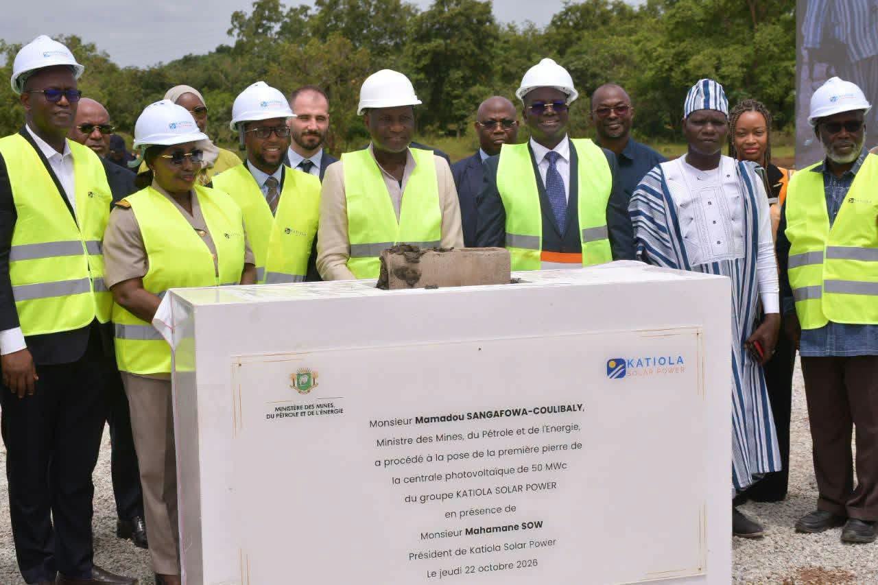 Centrale solaire de Katiola de 50 MWc lancée par Mamadou Sangafowa-Coulibaly